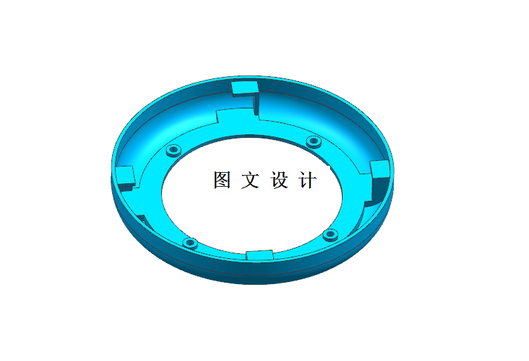 M1406-三头震动按摩器盖圈注塑模具成型工艺设计[含UG三维图]