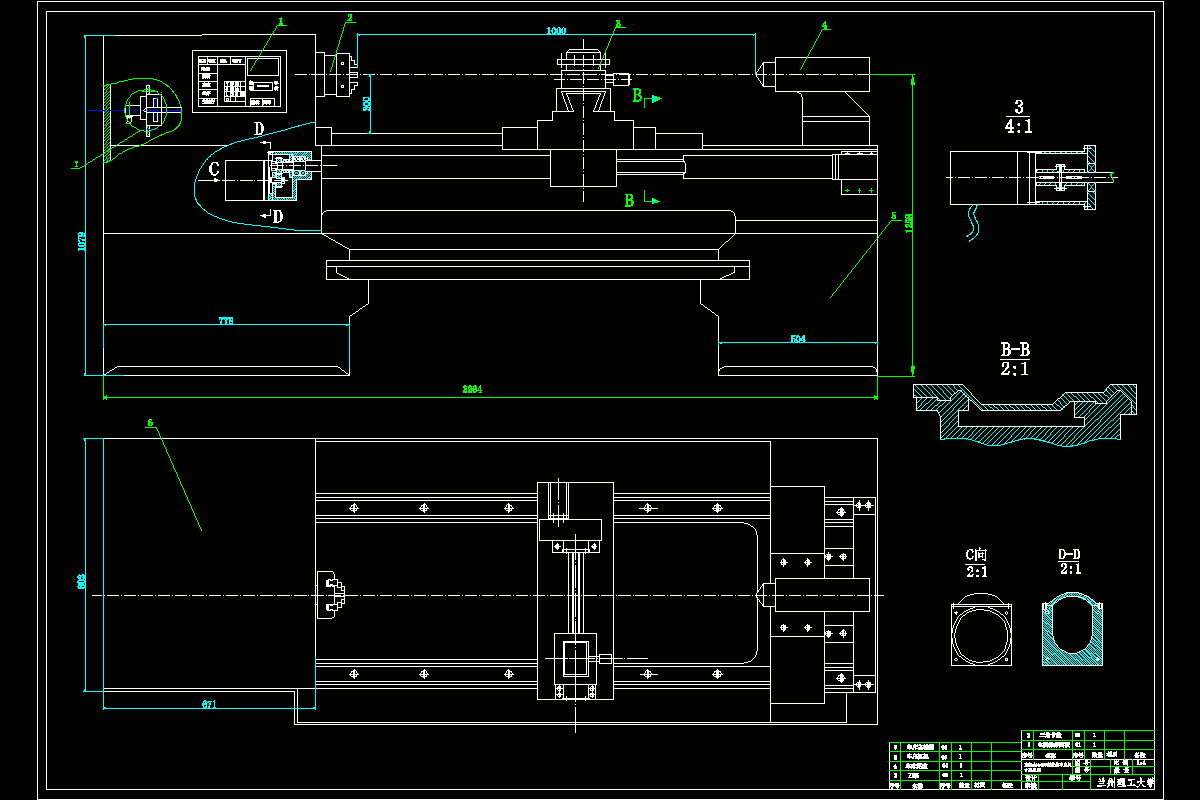 M7002-直径400MM数控车床总体设计及六角回转刀架设计