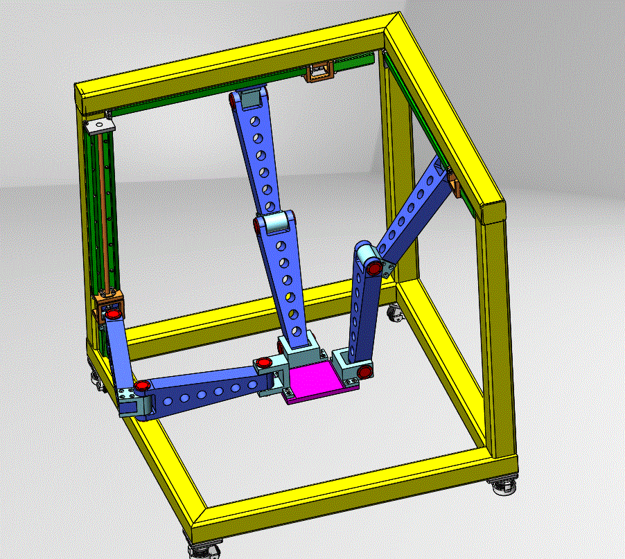 M7294-三自由度并联机器人的结构设计与运动学分析[含SW三维图]