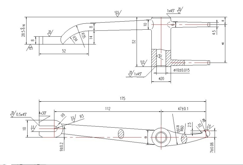 M7338-调速杠杆加工工艺及铣槽夹具设计