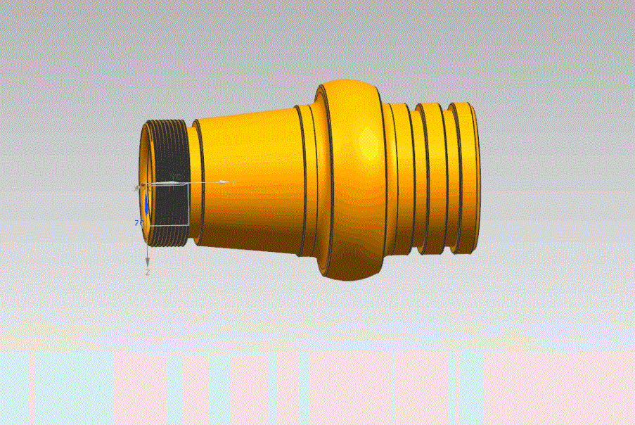 M7646-椭圆联接轴的数控车削加工工艺及编程[含UG三维图]长130