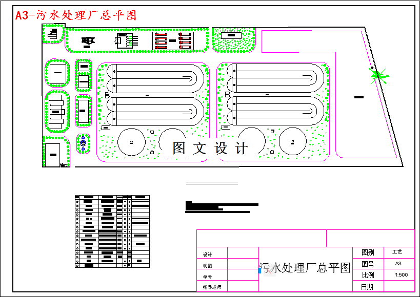 M3565-1万吨天污水处理厂初步设计