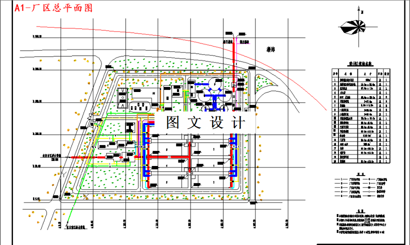 M3588-9.1万m3d污水处理厂排水工程设计