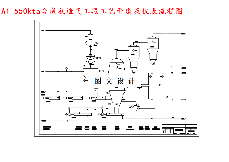 M4342-550kta合成氨造气工段工艺及安全设计