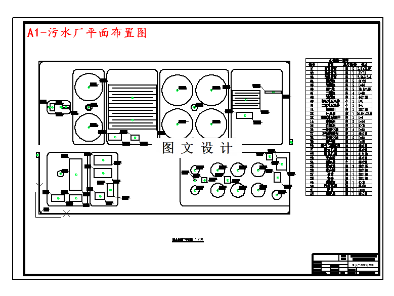 M3614-17.5m3d排水工程规划污水处理厂设计