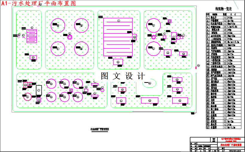 M3615-13.4万吨天排水工程规划污水处理厂设计