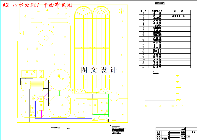 M3529-4万m3d污水处理厂设计