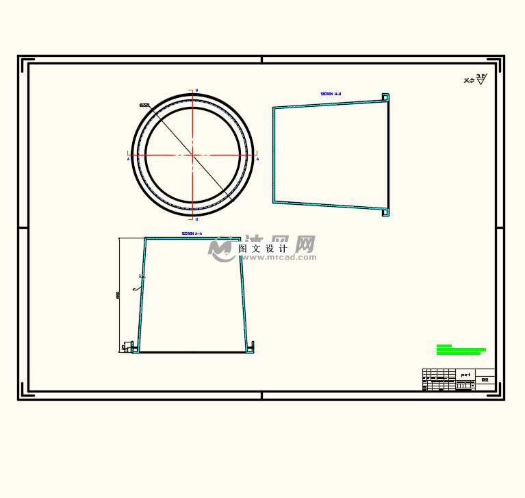 M8766-塑料桶注塑模具设计