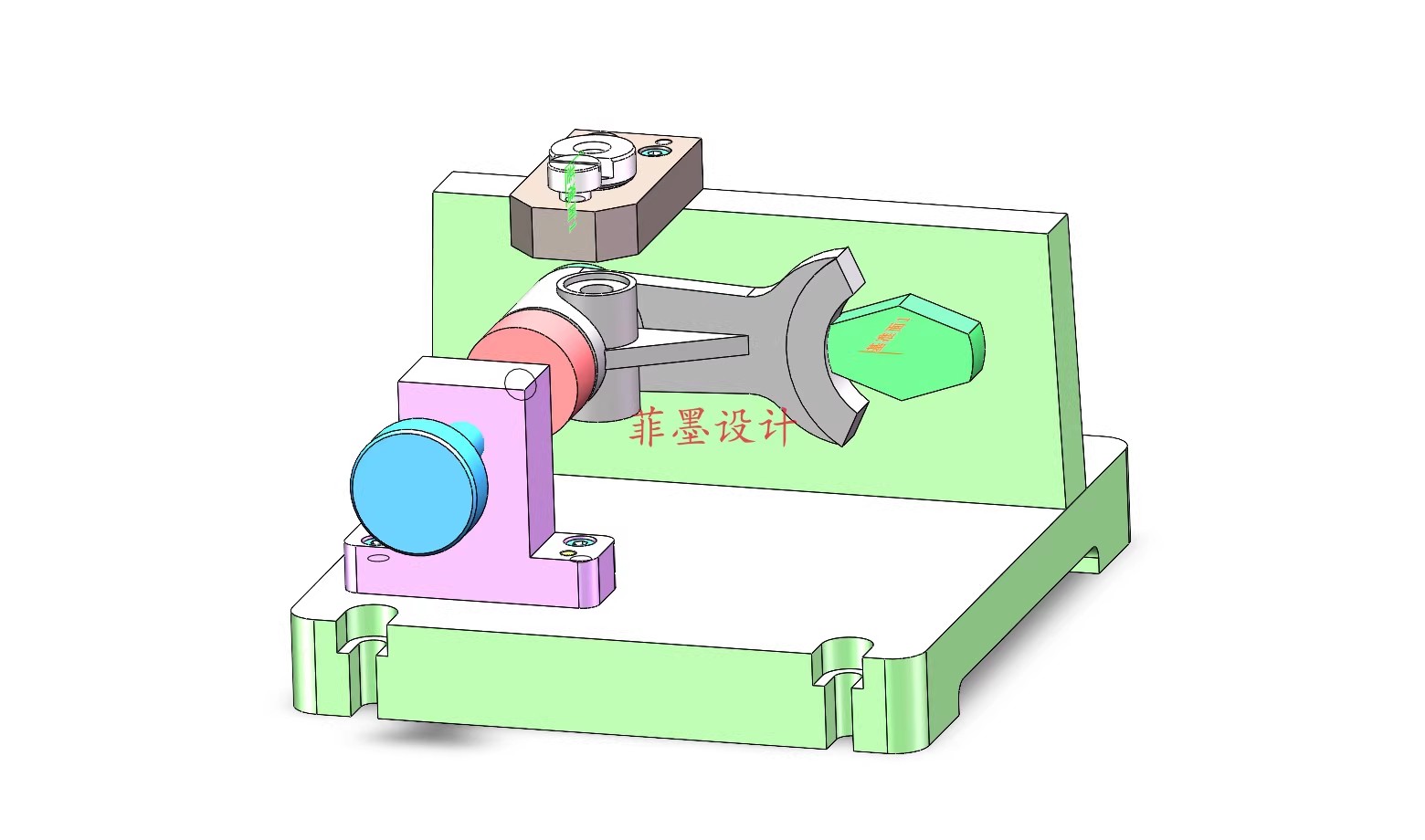 M8952-叉杆加工工艺及钻10孔夹具设计【含SW三维图】