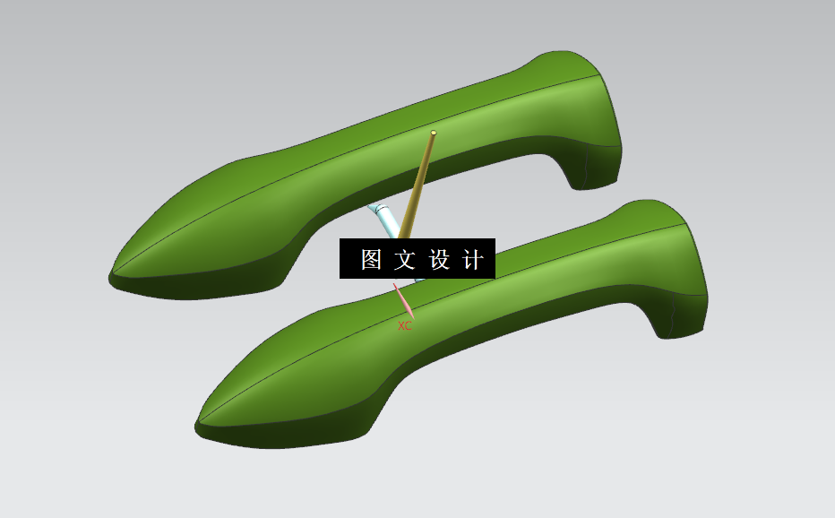 N1200-汽车门把手注塑模具设计【含UG三维图】