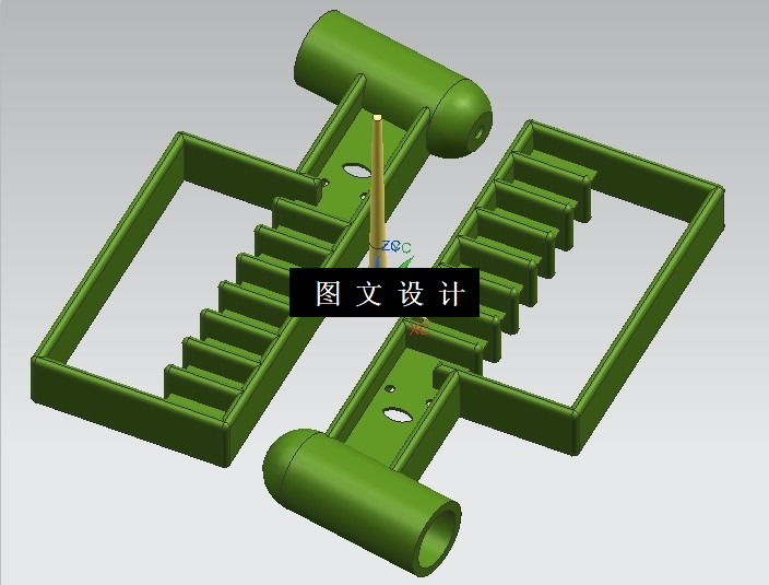 N1206-公交车安全锤手柄注塑模具设计【含UG三维图】