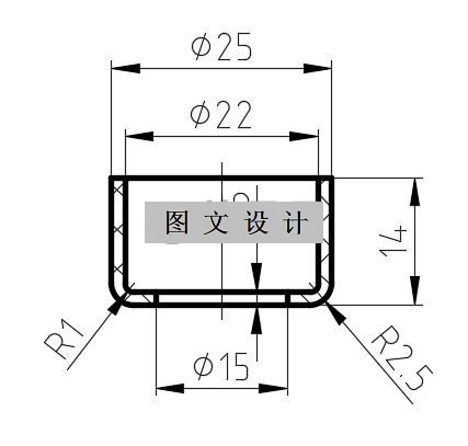 N2295-管帽注塑模设计-长25