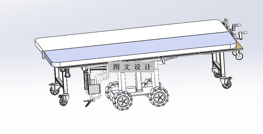 N2468-多功能护理轮椅床设计【含SW三维图】