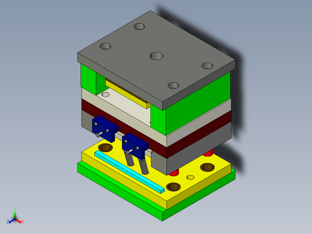 N2603-三孔塑料盖板注塑模具设计及成型零件加工工艺【含Proe三维图】