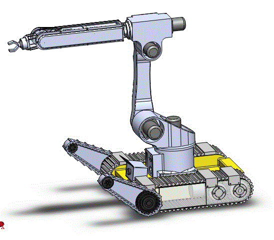 Q948-履带式灾害救援机器人设计【含SW三维图】