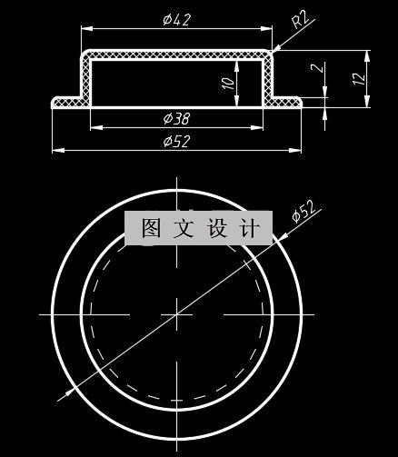 N1950-瓶盖注塑模设计-长52