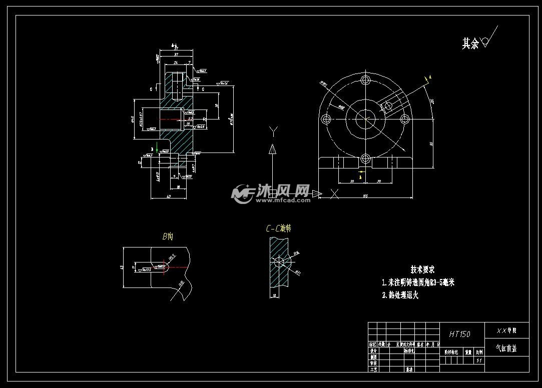 RT42-气缸前盖加工工艺钻4-φ7孔夹具设计【含SW三维图】