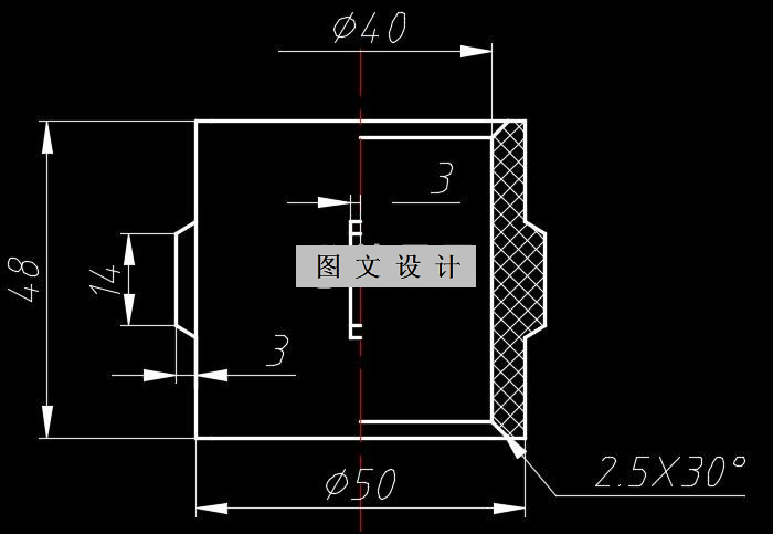 N1998-连轴套注塑模设计-长50