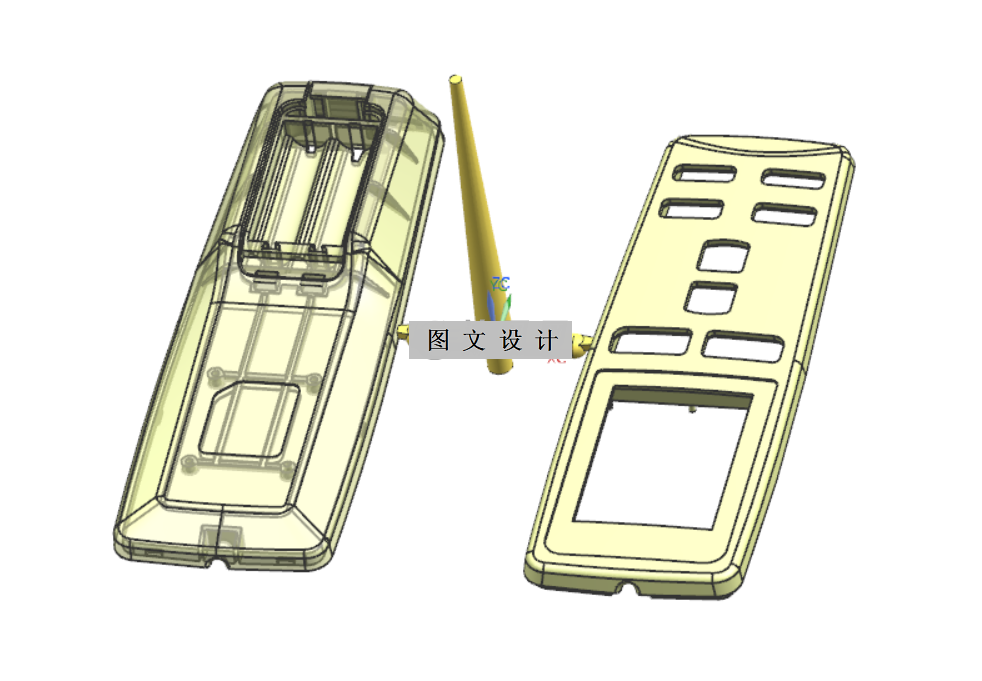 N2993-遥控器上下盖注塑模具设计【含UG三维图】