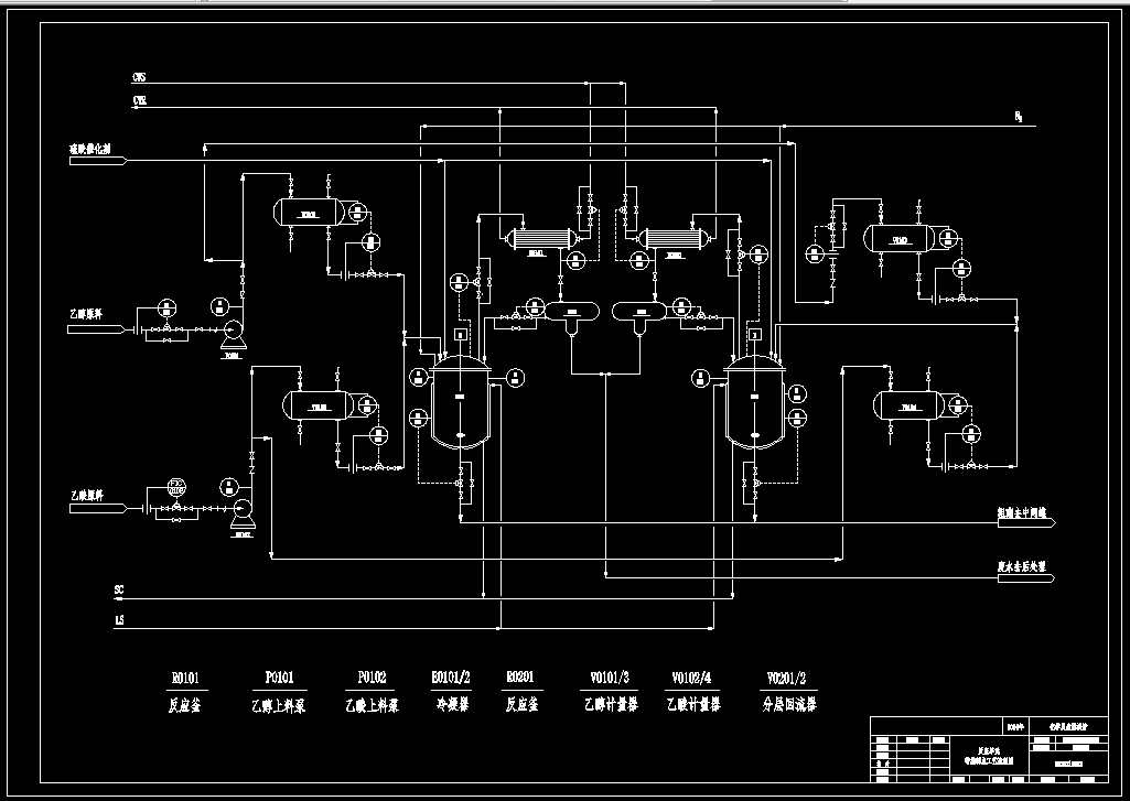 Z496-3000吨年乙酸乙酯反应器设计