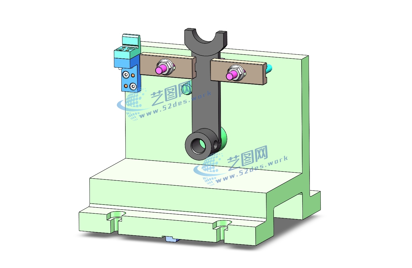 C25075-拨叉加工工艺及铣两侧面夹具设计【含SW三维图】