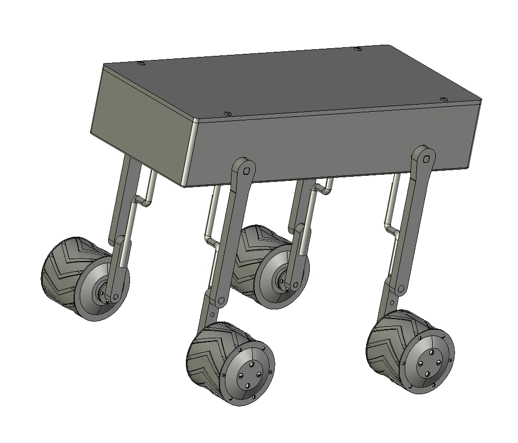 Z598-轮足结合式柔性机械腿设计【含三维图】