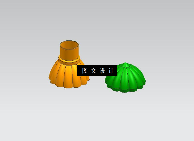 N3530-罗马杆装饰头塑件注射模具设计【含UG三维图】