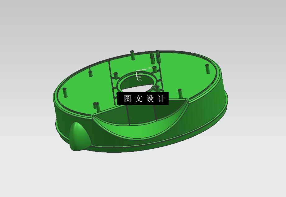 N3588-椭圆盒注塑模具设计【含UG三维图】