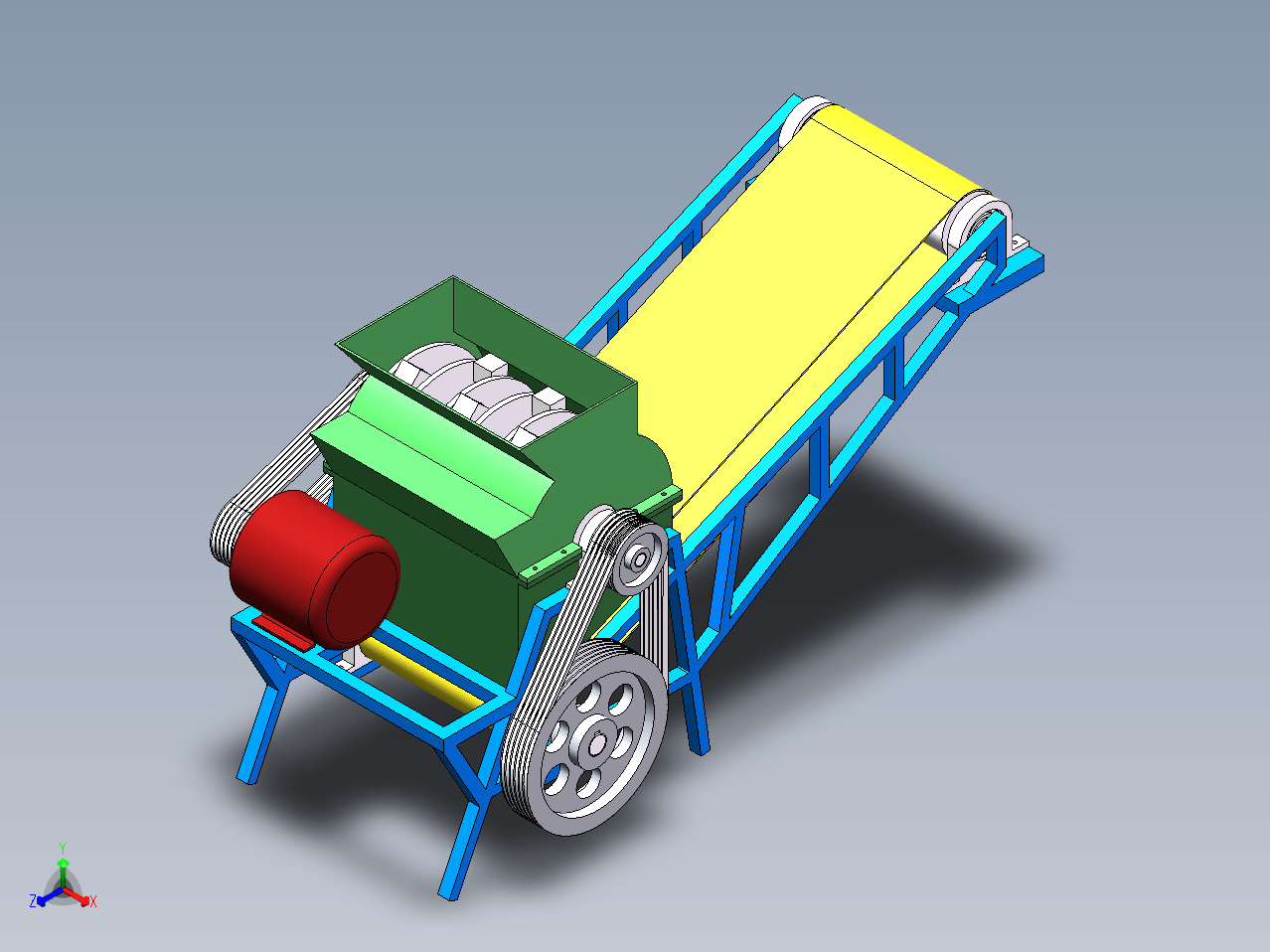 Z1258-建筑垃圾粉碎机设计【含SW三维图】