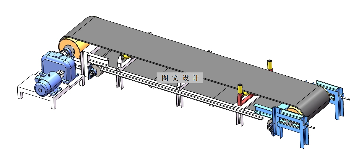 N4136-带式输送机防跑偏托辊组装置设计【含SW三维图】