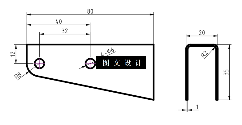 N4542-支架冲压模设计-长80【含UG三维图】