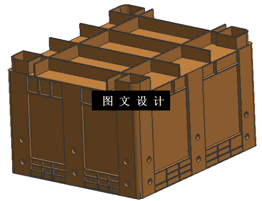 N4419-大型封闭卡板箱注塑件模具设计及CAE分析【含UG三维图】