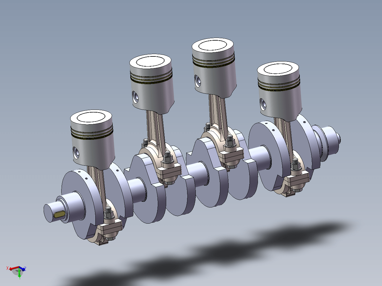Z2041-柴油机活塞连杆组的设计【含SW三维图】