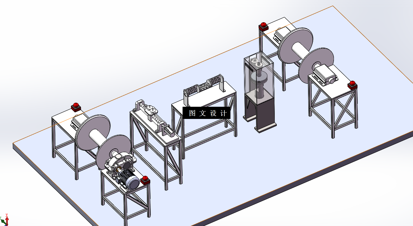 N5542-线材复绕机设计【含三维图】