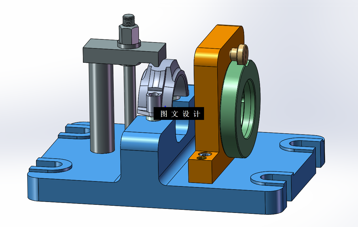 N6172-连杆盖镗孔夹具设计【含UG三维图】