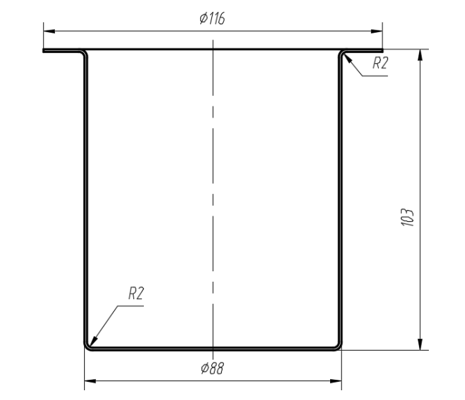 N6218-帽件冲压模具设计-长116