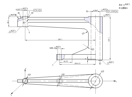 N6261-拨叉钻12孔钻床夹具设计