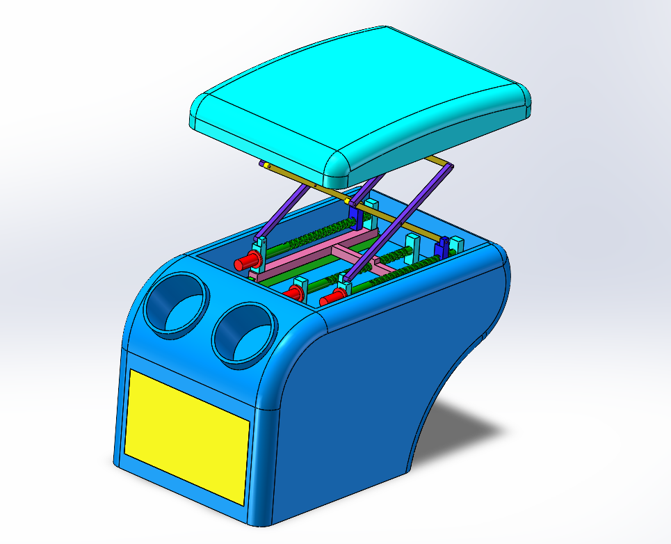 N6271-汽车多功能扶手箱设计【含UG三维图】