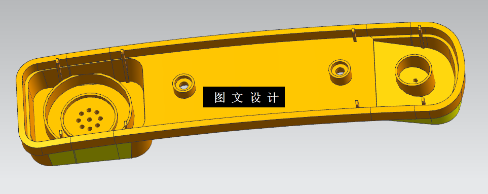 N6361-电话机听筒下壳体注塑模具设计与分析【含UG三维图】
