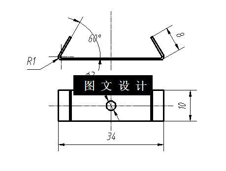N6437-弯板级进模冲压模具设计-长34