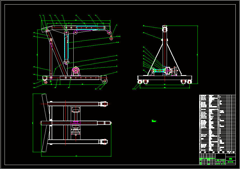N6597-小型模块化建筑用起重机总体结构设计