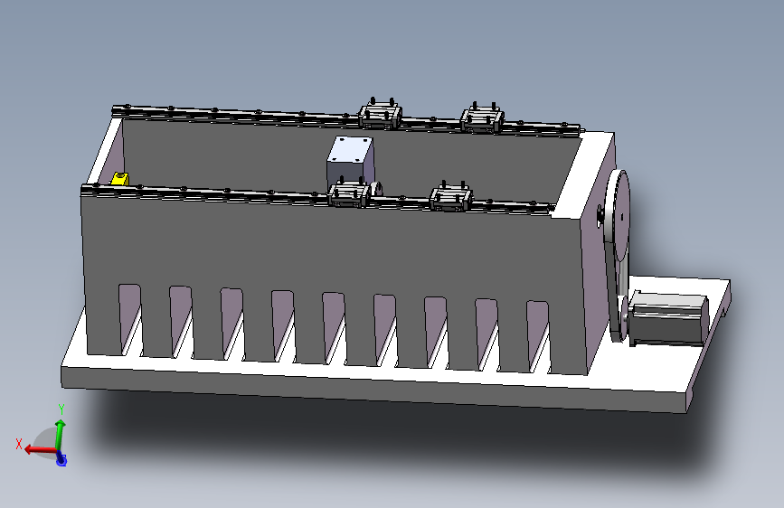 Z2152-XK2313-3数控定梁定柱龙门铣床纵向进给部件设计【含SW三维图】